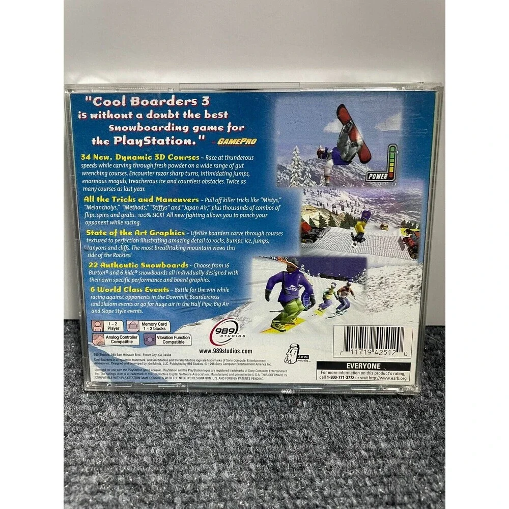 Cool Boarders 3 (Sony PlayStation 1, 1998)